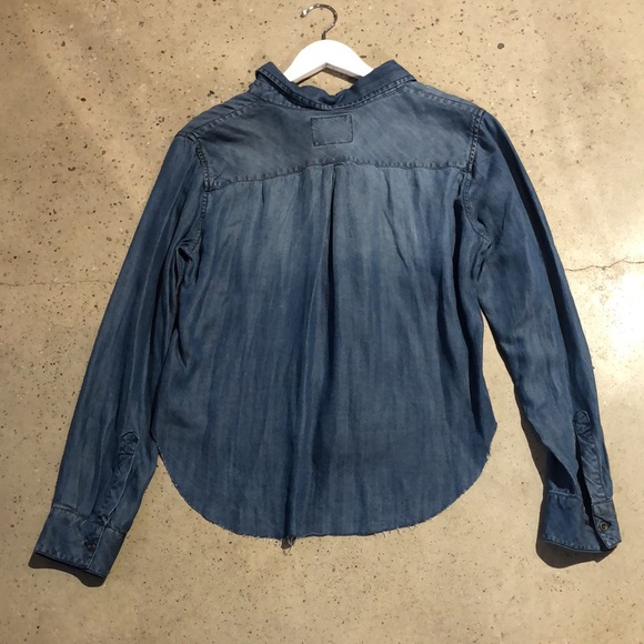 Rails Carter Dark Shadow Chambray Button-Up Shirt - Picture 3 of 12